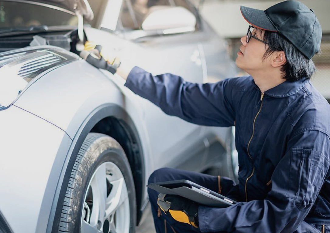 Proses inspeksi kendaraan